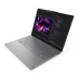 Angled shot of the Lenovo Yoga Slim 7 14IMH9 Laptop displaying galaxy-themed wallpaper and full keyboard layout.