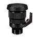 Angled shot of Sigma 105mm f/1.4 DG HSM Lens with tripod collar, emphasizing wide aperture and robust construction.