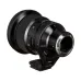 Rear angle of Sigma 105mm f/1.4 DG HSM Lens highlighting mount, focus switches, and pro-grade build quality.