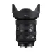 Side view of Sigma 18-35mm lens with hood, contrasted with 24-70mm f/2.8 DG DN II Art Lens for full-frame versatility.