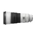 Angled view of the Sony FE 300mm f/2.8 GM OSS Lens showing aperture ring, control switches, and robust white barrel.