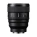 Side profile of the Sony FE 85mm f/1.4 GM II Lens with IRIS LOCK switch, aperture markings, and sleek black barrel.