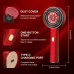 Product view of Magnetic Oil Dispensing Scalp Massage Comb highlighting dust cover, one-button start, and Type-C charging.