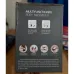 Packaging view of Maxtop MP-2290 Massage Gun showing safety diagrams and illustrations of multiple massage applications.