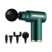 Green: MAXTOP MP-720 massage gun in green with four massage heads and ergonomic design.