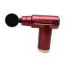 Red: MAXTOP MP-720 massage gun in red with round massage head and ergonomic handheld design.