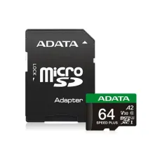 Adata SPEED PLUS 64GB UHS-I U3 V30 Class 10 microSDXC Card