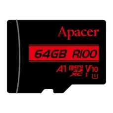 Apacer R100 MicroSDHC/SDXC UHS-I U1 V10 A1 64GB Class-10 Memory Card