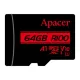 Apacer R100 MicroSDHC/SDXC UHS-I U1 V10 A1 64GB Class-10 Memory Card