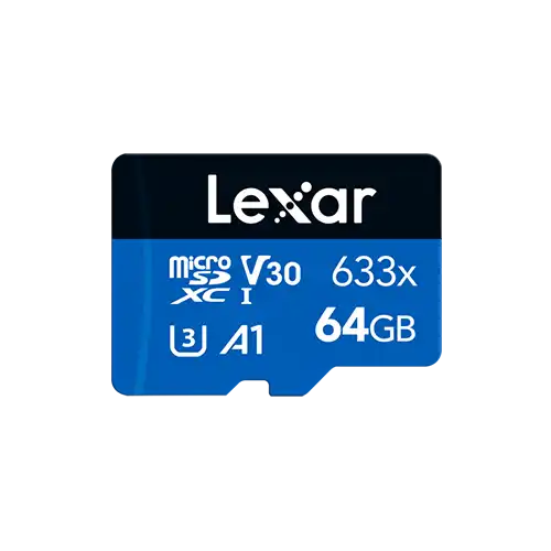 Lexar High-Performance 633x 64GB MicroSDXC UHS-I Memory Card