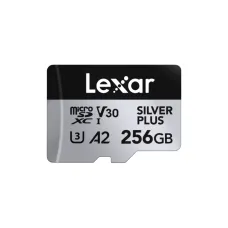 LEXAR Professional SILVER PLUS 256GB microSDXC UHS-I Memory Card