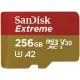 SanDisk Extreme 256GB 190mbps microSDXC UHS-I Memory Card (SDSQXAV-256G-GN6MN)