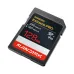 Left angle view of SanDisk Extreme PRO 128GB 250mbps SDXC UHS-I Memory Card
