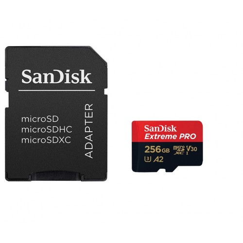 256GB Micro SDXC Extreme Sandisk Memory Card (SDSQXAV-256G-GN6MN)