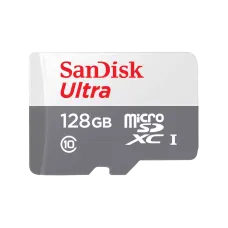 SanDisk Ultra 128GB Class-10 100mbps Micro SDXC UHS-I Memory Card (SDSQUNR-128G-GN6MN)