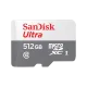 SanDisk Ultra 512GB Class-10 100mbps Micro SDXC UHS-I Memory Card (SDSQUNR-512G-GN3MN)