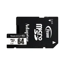 TEAM MICRO SDXC 64GB C10 UHS-I Memory Card with Adapter