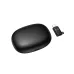 Hoco L19 Wireless Lavalier Microphone, charging case closed with receiver adapter placed beside case in top view