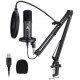 MAONO AU-PM401 Zero Latency USB Microphone Set