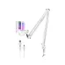 White maono dgm20s microphone with wind shield and boom arm