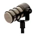 Rear view of RODE PodMic Versatile Dynamic Broadcast Microphone showing connection panel.