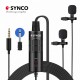 SYNCO Lav-S6D Dual Omnidirectional Condenser Wired Lavalier Microphone