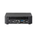 Rear view of ASUS NUC 13 Pro Mini PC showing Thunderbolt 4, HDMI 2.1, Ethernet, and USB ports for compact connectivity.