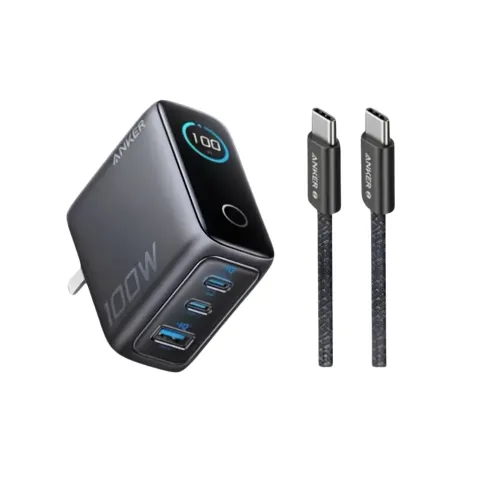 Anker B121B 100W 3-Port USB Wall Charger Adapter