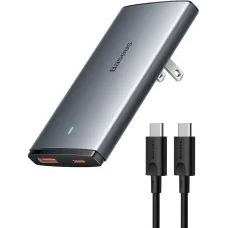 Baseus GaN5 Pro Ultra-Slim Fast Charger 65W Adapter with Type C Cable