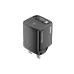 Angled front view of BWOO BO-CDA232 65W GaN Charger Adapter (UK) showing compact vertical design with UK plug on white background
