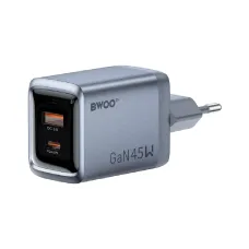 BWOO BO-CDA240 45W GaNex 2-Port Fast Charger Adapter