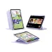 Multi-angle view of the purple ESR Flip Magnetic Case with Pencil Holder For iPad Air 4/5/ 11