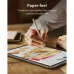 Close-up desk view of ESR Paper-Feel Screen Protector for iPad Air 11 (2024/25)-2 Pack in drawing use.