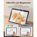 Angled view of ESR Paper-Feel Screen Protector for iPad Air 11 (2024/25)-2 Pack demonstrating response.