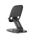 Angled view of Havit ST7164 Phone Holder in folded and extended positions showing adjustable hinge and stand design