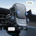 Joyroom JR-OK6 Car Phone Mount, rear angled view showing phone holder grip arms and adjustable mounting mechanism