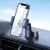 Joyroom JR-ZS284 Car Phone Holder, front view mounted on dashboard with smartphone secured in adjustable clamp