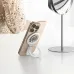 Joyroom JR-ZS425 Magnetic Phone Holder, phone stand view with smartphone propped upright on folded magnetic ring holder