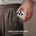 Joyroom JR-ZS432 MagSafe Card Holder, pocket carry view highlighting slim magnetic wallet design attached to smartphone back
