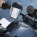 JOYROOM JR-ZS526 Motorcycle Phone Holder, mounted view with smartphone secured on motorcycle handlebar during riding setup