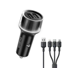 Oraimo Highway 15 15.5W Car Charger With 3-in-1 Cable