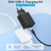 Vention FAHBF-EU 25W Type-C Wall Charger with Type-C Cable