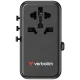 Verbatim CNT-02 Charge ‘n’ 85W 5 Port Universal Travel Adapter With Type C Cable