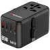 Black Verbatim CNT-02 travel adapter with multiple USB ports and 85W GaN III.