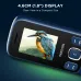 Front view of Motorola Moto A10e showing compact 1.8-inch color display with vivid kingfisher image.