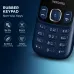 Close-up of Motorola Moto A10e keypad with large rubberized non-slip keys and central navigation button.