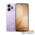 OPPO A6c smartphone in Feather Purple color with dual rear cameras, sleek glossy back design and front display