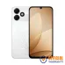 OPPO A6c smartphone in Feather White color featuring dual rear cameras, minimal design and full screen front display