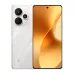 Front and rear view of the Realme 15 Pro showing edge-to-edge display and triple camera module on Flowing Silver.