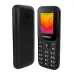 Black Symphony A20 feature phone with its keypad and screen facing forward, next to its detached back cover.